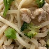 レンジで簡単　キムチ混ぜうどん